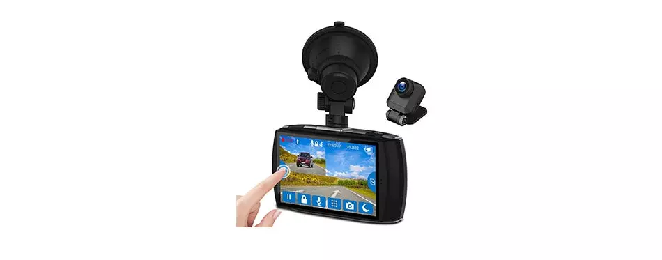 Z-Edge Dash Car Cam Front and Rear