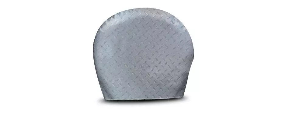 adco diamond plated steel vinyl rv tire covers