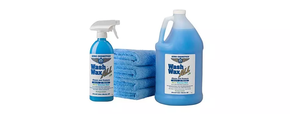 aero cosmetics wet or waterless car wash wax kit