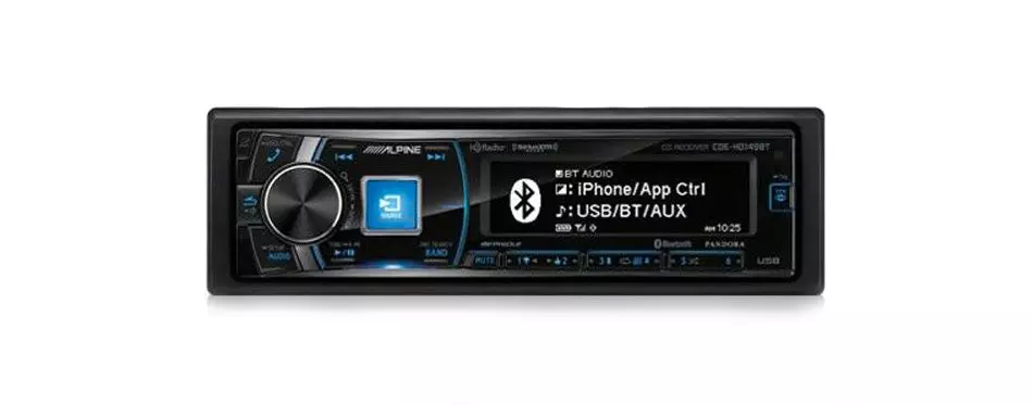 alpine single din car stereo with hd radio