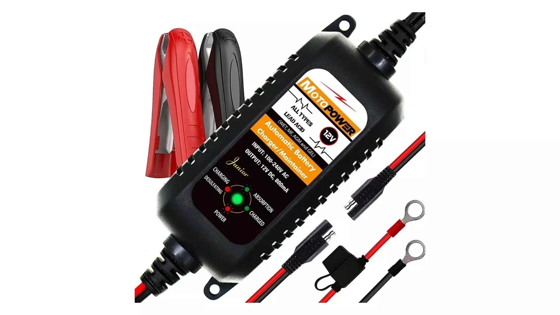 Motorpower 12V 800mA Automatic Battery Charger