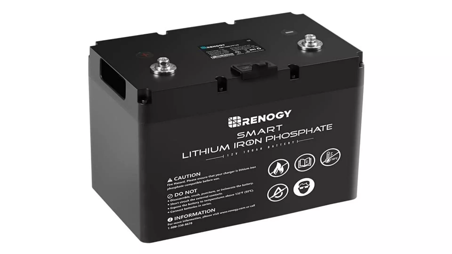 Renogy 12V 100Ah LiFePO4 Deep Cycle Lithium Battery