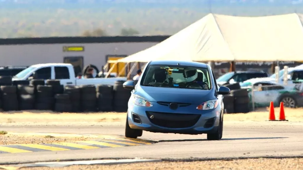 mazda2 on track trackday