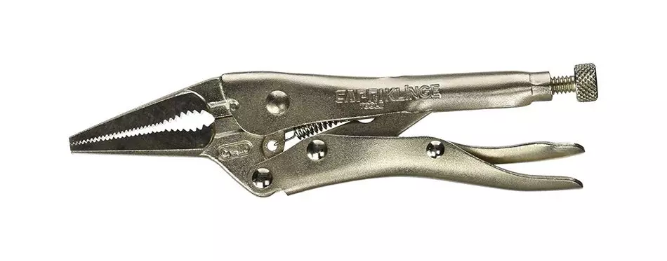 capri tools 1-1125 klinge long nose locking pliers