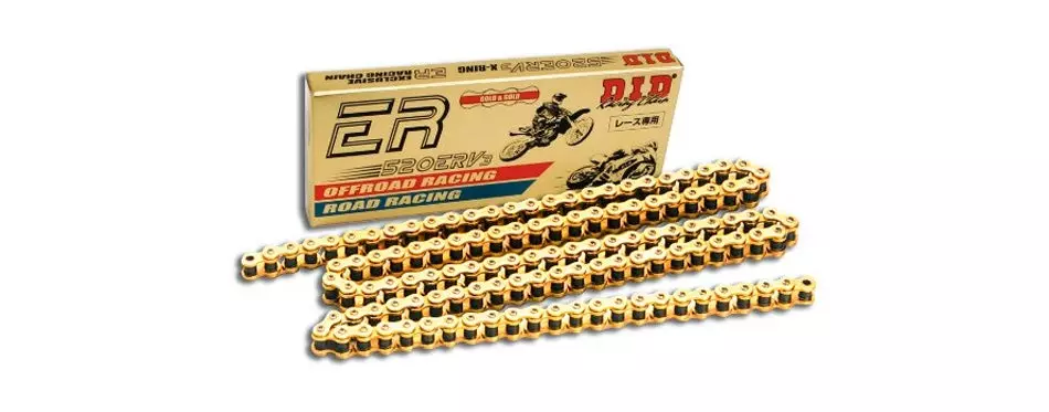 did 520erv3-120 gold motorcycle chain with connection link