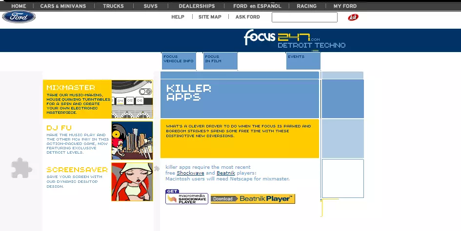 Screenshot of focus247 website