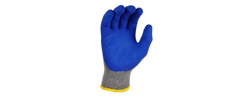 g&f knit rubber latex work gloves (12 pack)