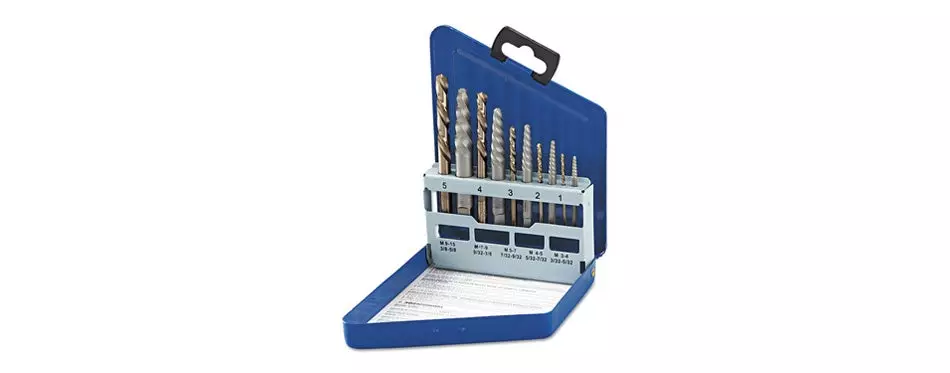 irwin tools hanson spiral extractor and drill bit set
