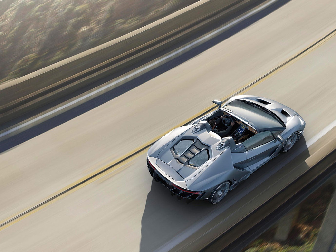 Lamborghini Centenario Roadster from above