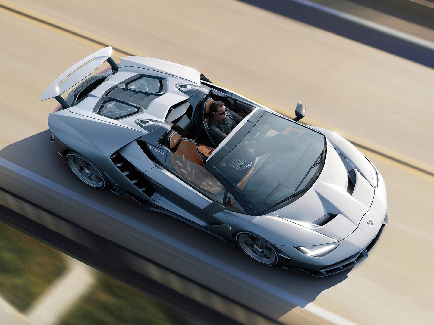 Lamborghini Centenario Roadster, as seen from above