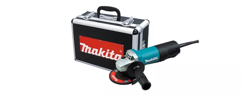 makita 9557pbx1 angle grinder with aluminum case