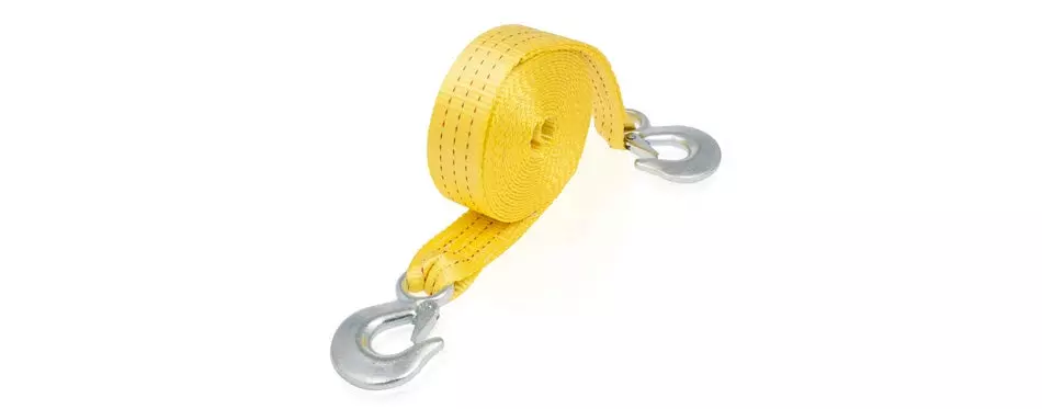 neiko heavy duty tow strap with safety hooks