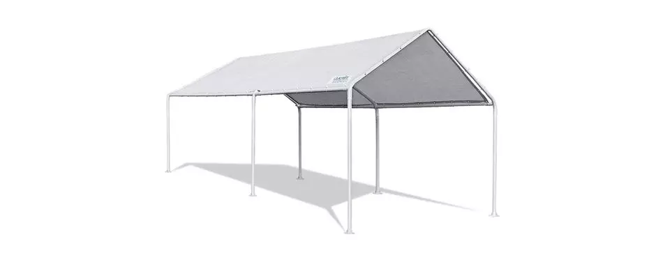 quictent 20'x10' heavy duty carport car canopy