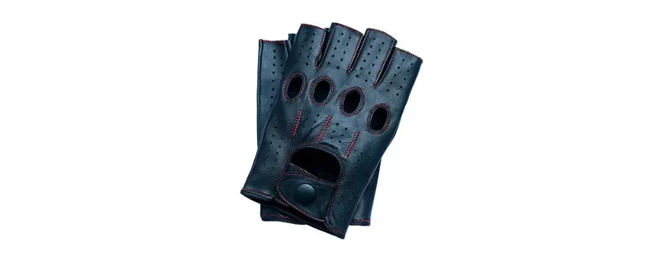 riparo motorsports fingerless leather gloves