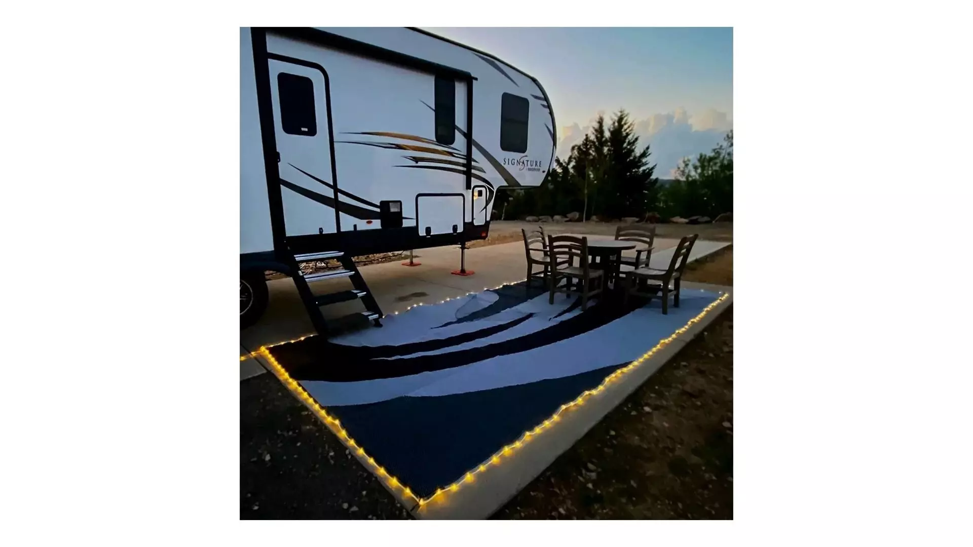 Stylish Camping LED Illuminated Patio Mat