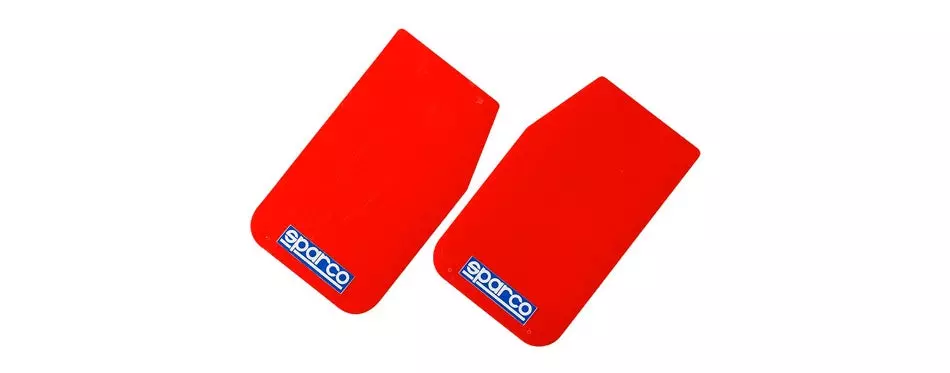 sparco 03791rs red universal mud flap