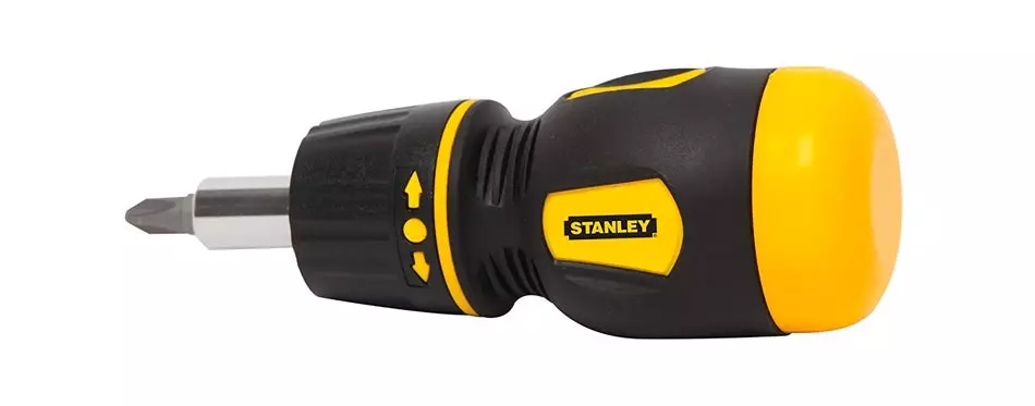 stanley stubby 66-358 ratcheting multibit screwdriver