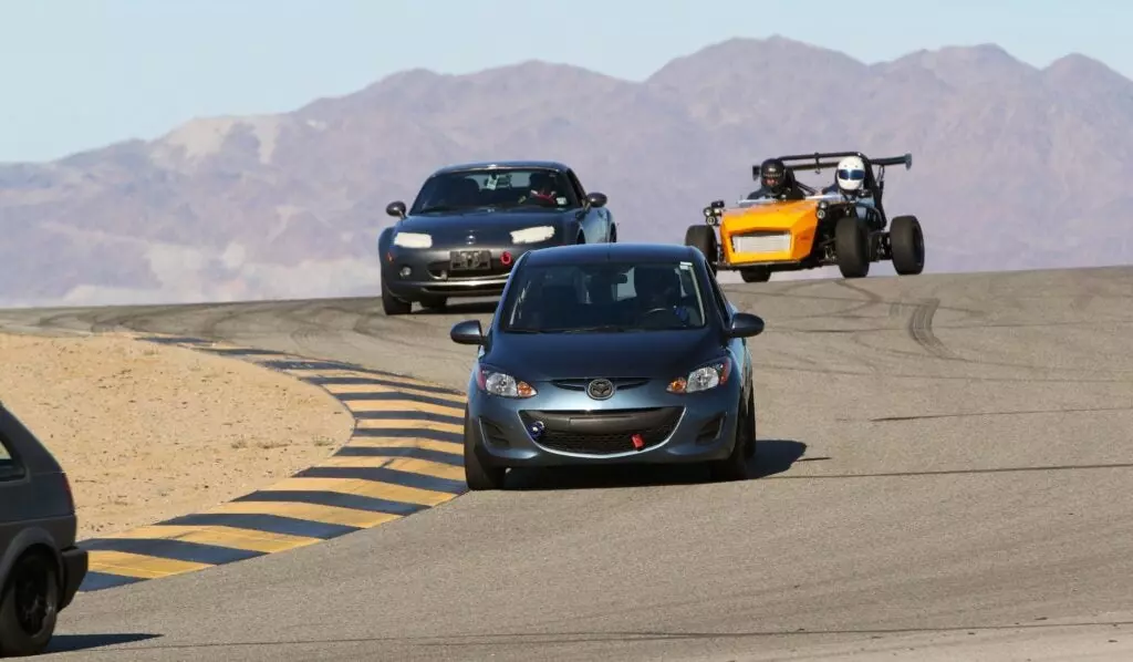 mazda 2 on track