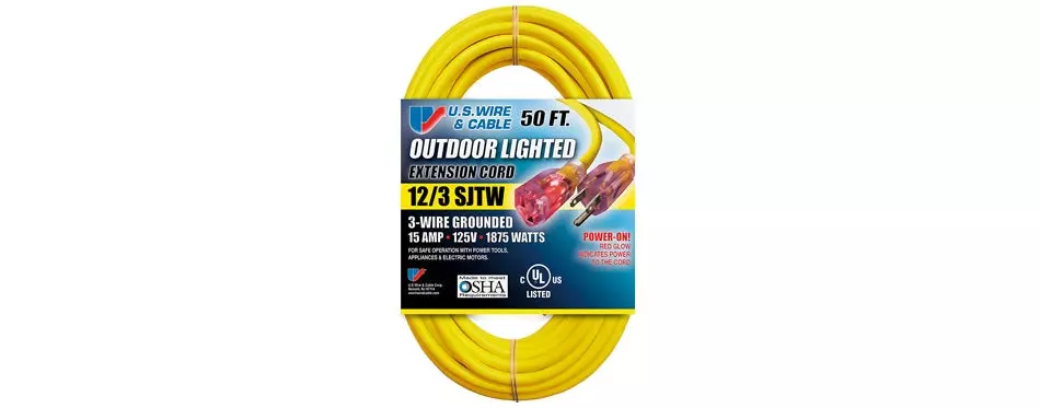 us wire and outdoor extension cord