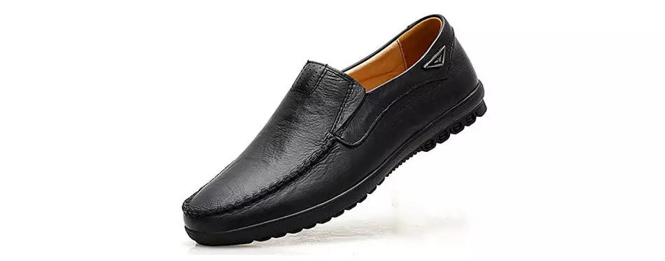 vancilin men's casual leather shoes loafers driving shoes