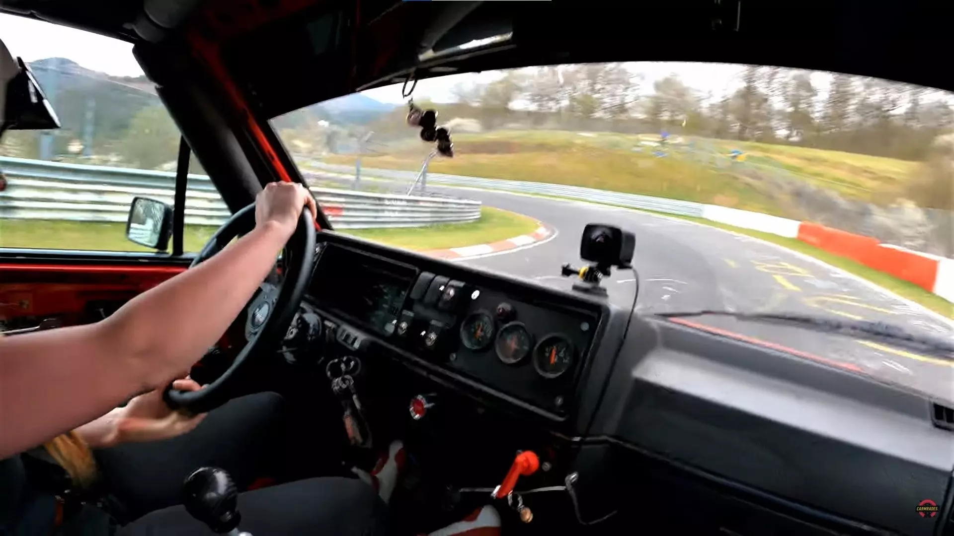 Watch This Rowdy Mk2 GTI Light It Up on the Nürburgring With a VR6 Engine Swap | Autance