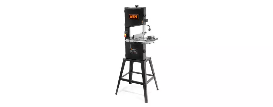 wen two-speed band saw with stand and worklight