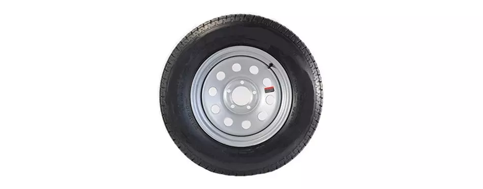 wheels express inc 15 silver mod trailer wheel with radial st205 75r15 tire