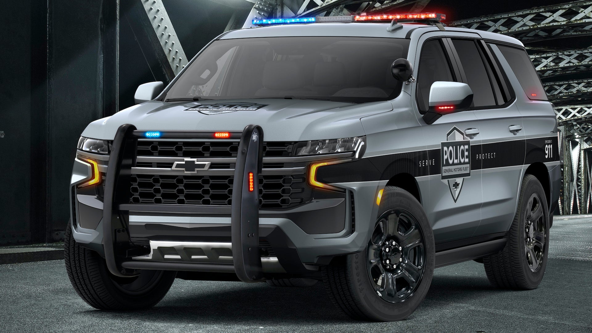 The 2021 Chevrolet Tahoe Pursuit-Rated Police Car Is Downright Menacing