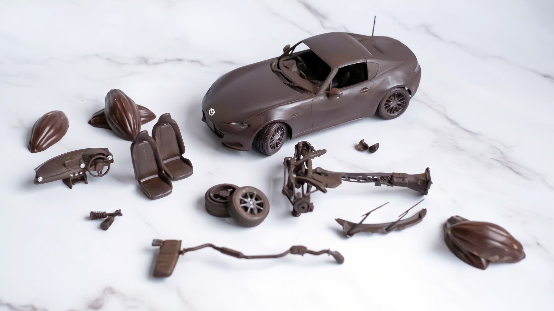 This Adorable Chocolate Mazda Miata Was Made for Valentine’s Day