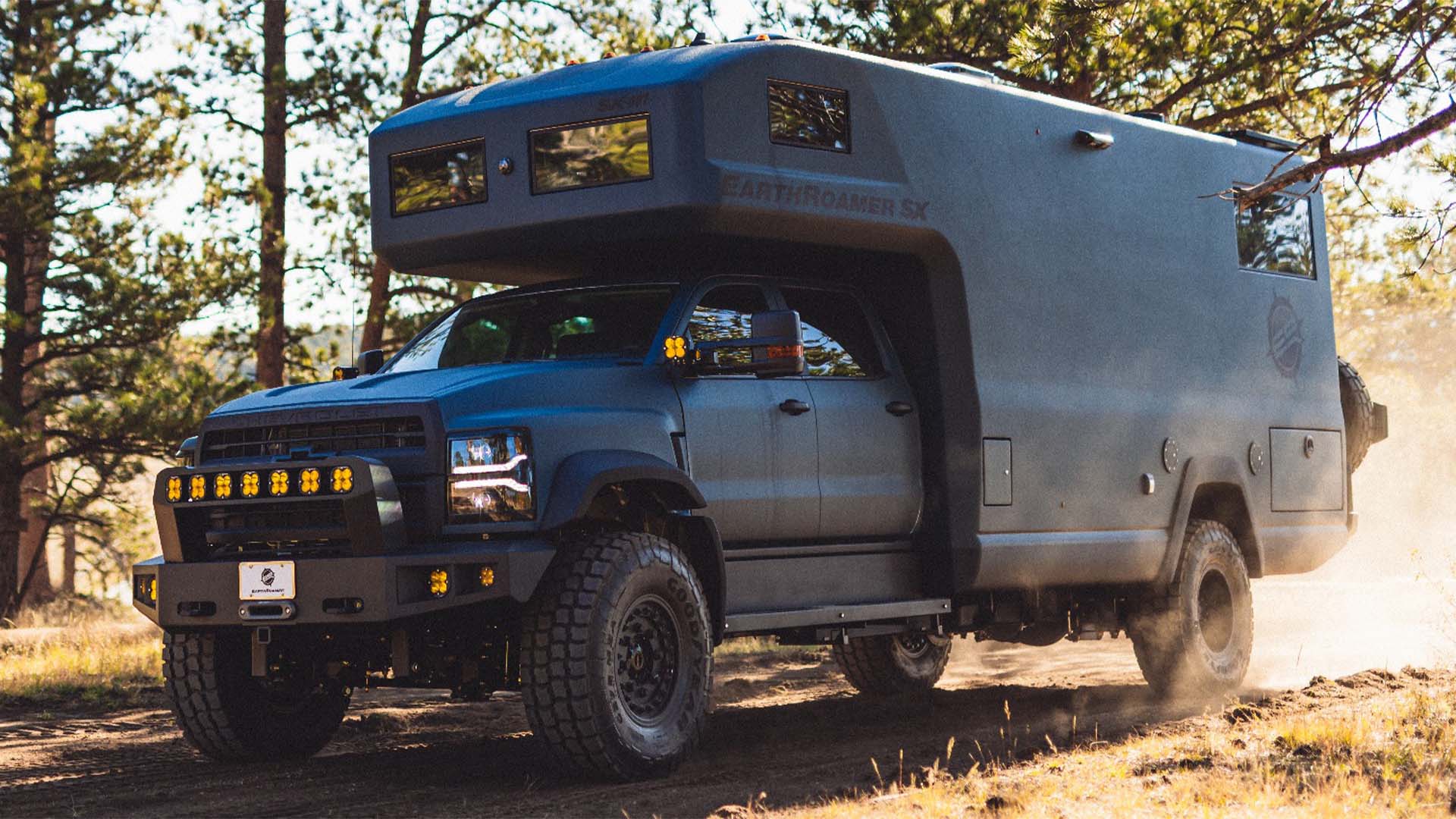 The Earthroamer SX Is a $1M Chevy Silverado Overland Rig on 43s