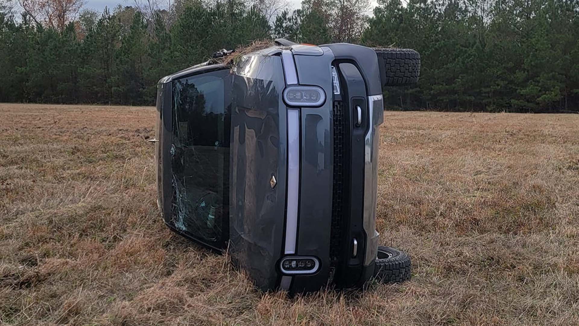 Rivian R1T Rollover Has Everyone Talking, Except the Driver and Manufacturer