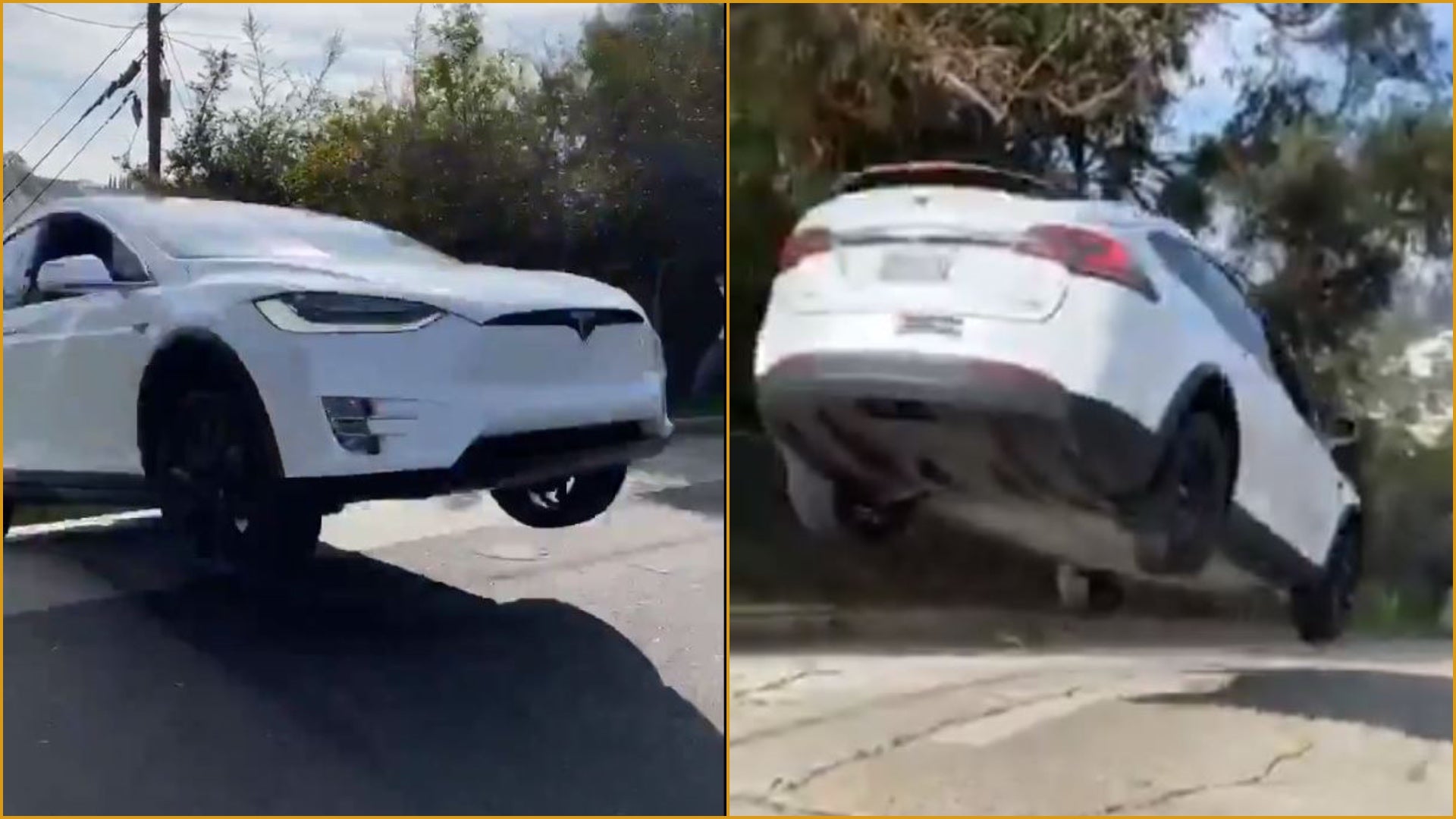YouTuber David Dobrik Stupidly Sends Tesla Model X Flying Wrong Way Down One-Way Street