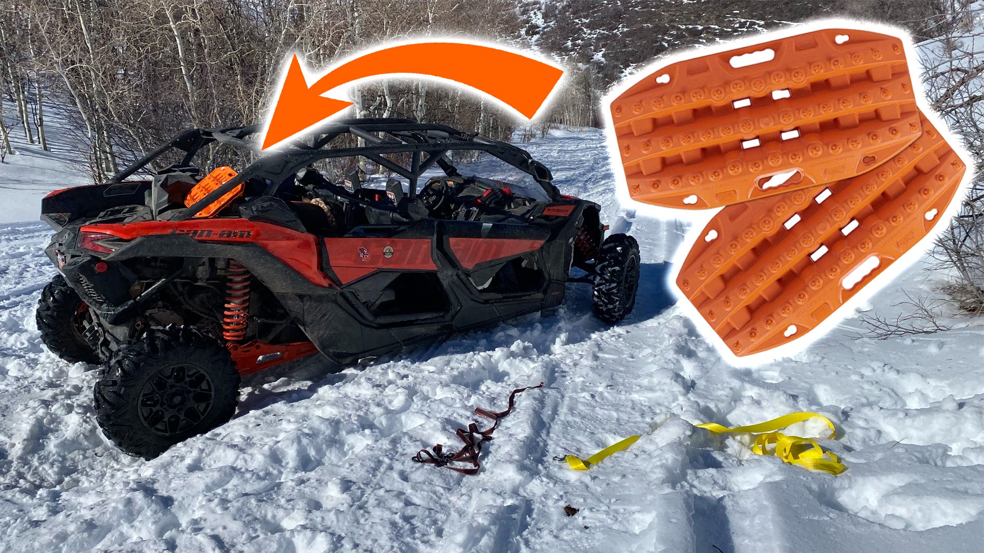 Maxtrax Mini Recovery Boards Got My Can-Am Out of Three Feet of Snow…But It Wasn’t Easy