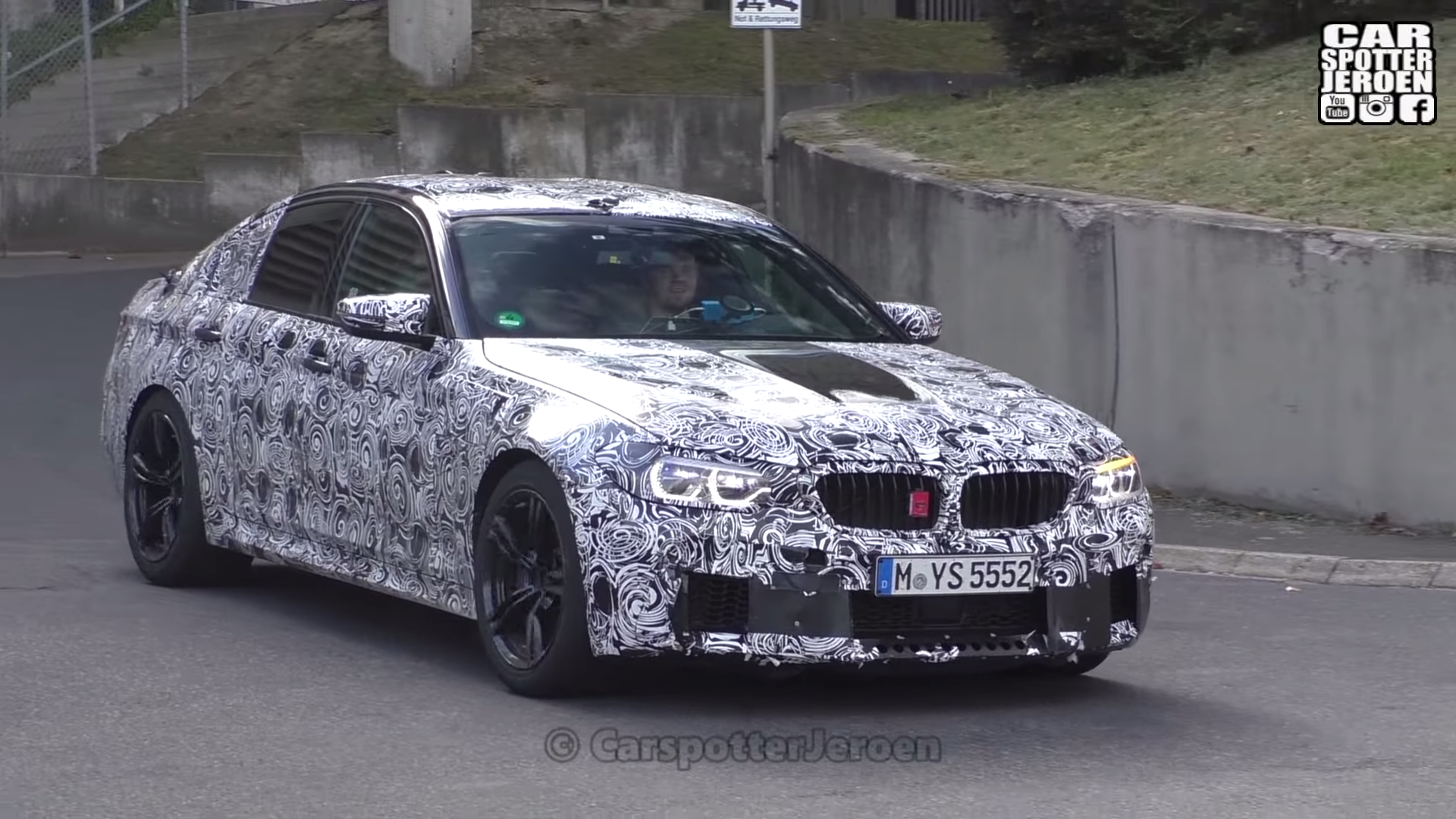 Video Shows 2018 BMW M5 Hanging Out on Streets Near the Nurburgring