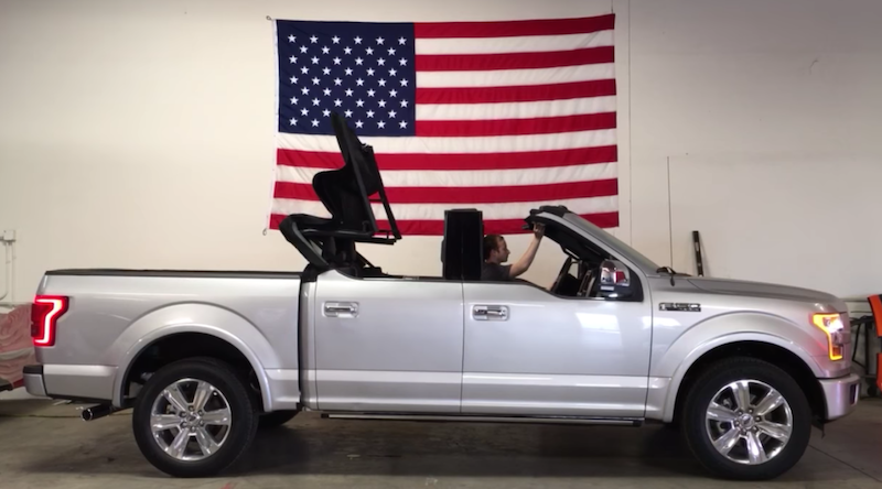This Ford F-150 Convertible Has Us Scratching Our Heads