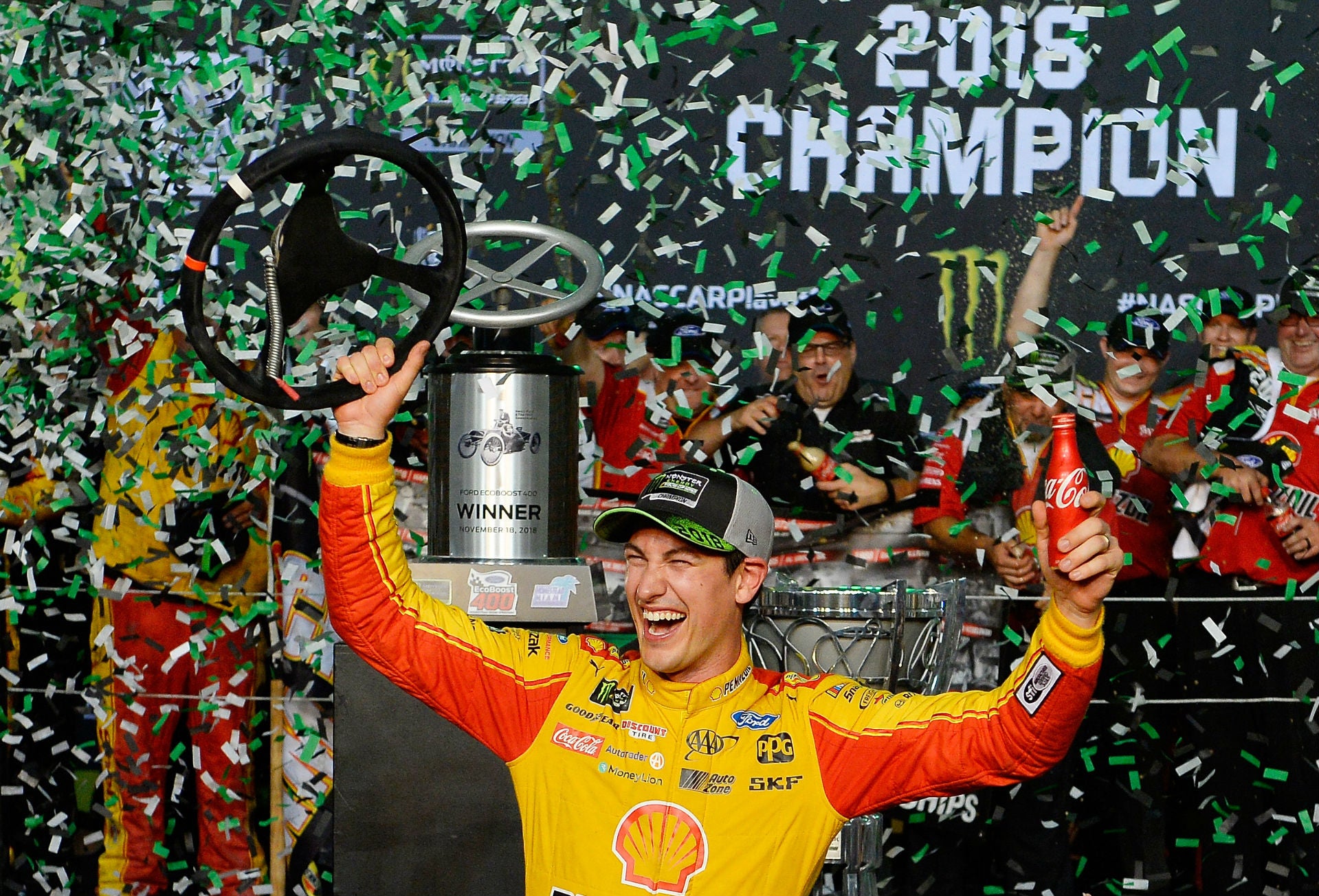 Joey Logano Wins First NASCAR Cup Series Championship at Homestead-Miami Speedway