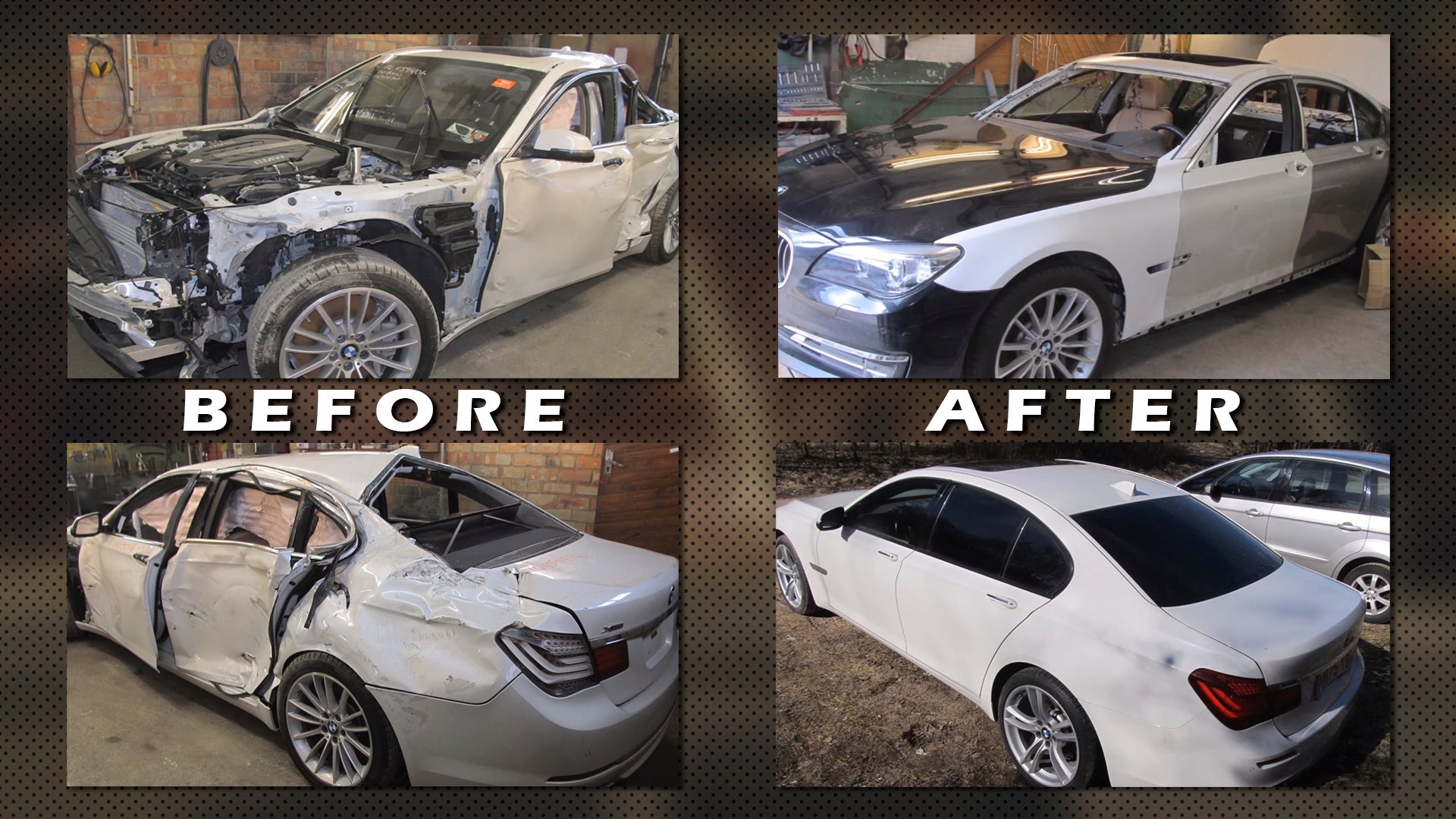 Watch This Russian Body Shop Completely Repair a Totaled BMW 7-Series