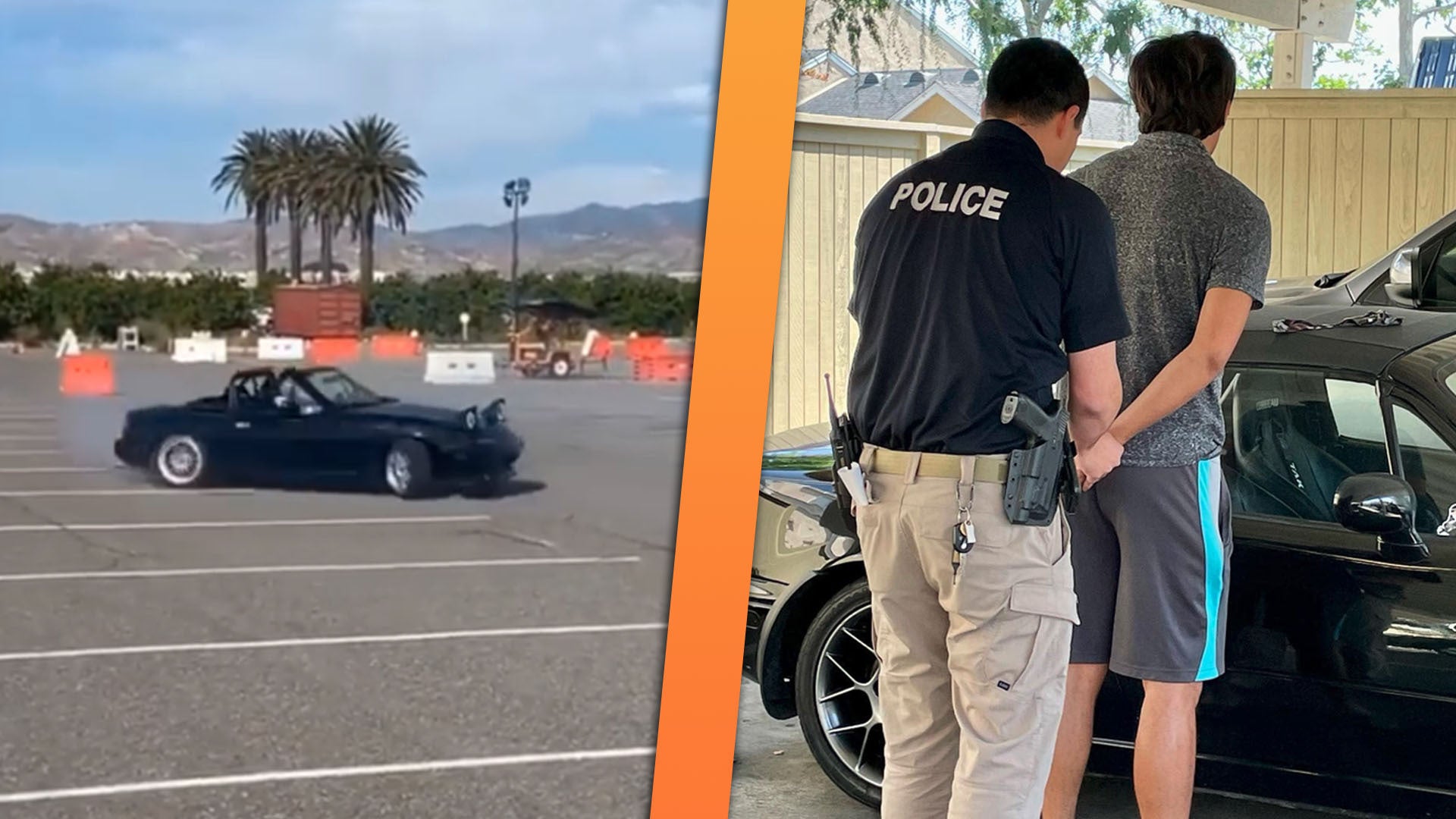 Miata Driver Charged With Felony for Doing Donuts in Empty Parking Lot