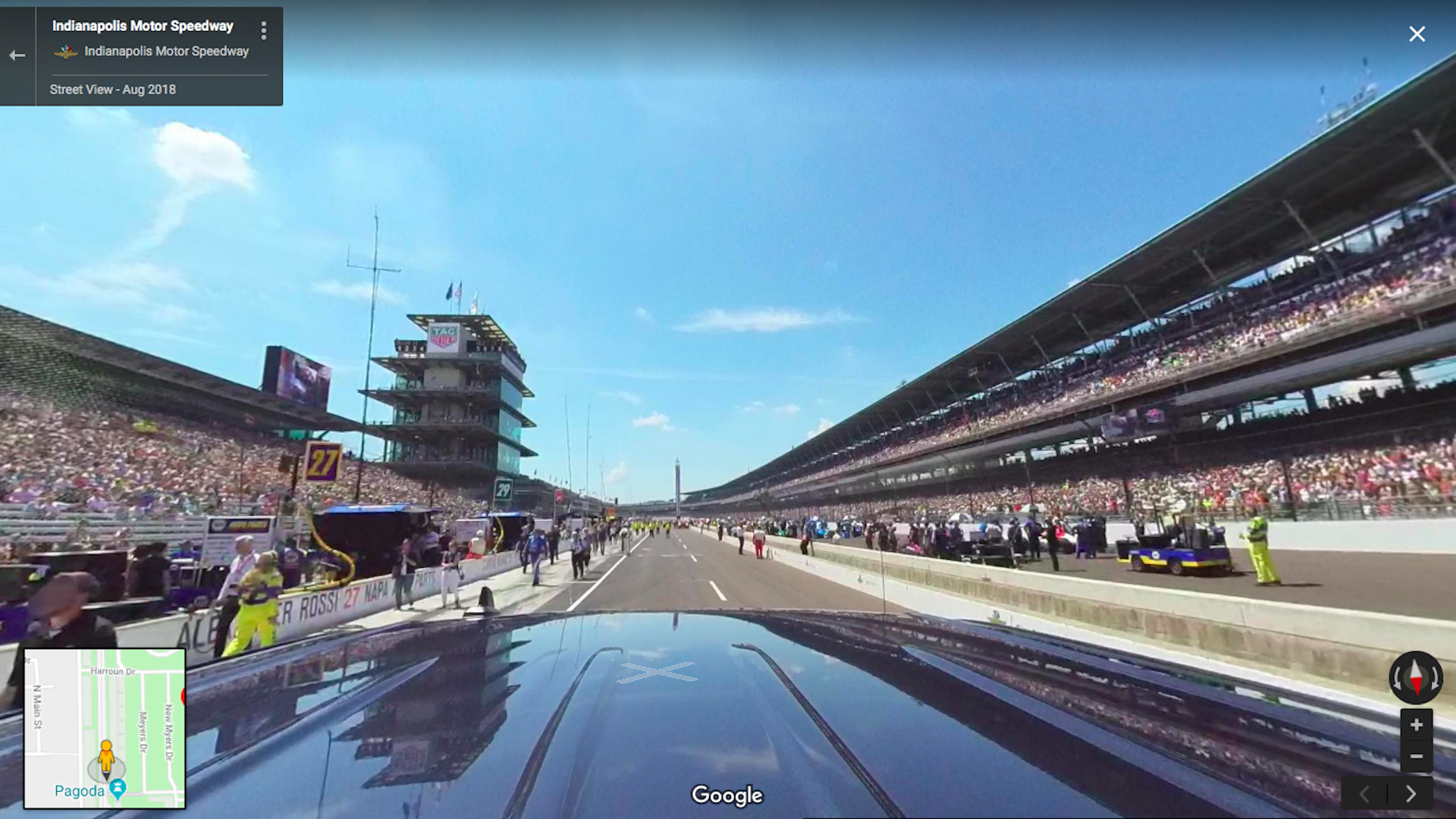 Racing Fans Worldwide Can Now Lap the Indianapolis Motor Speedway on Google Maps Street View