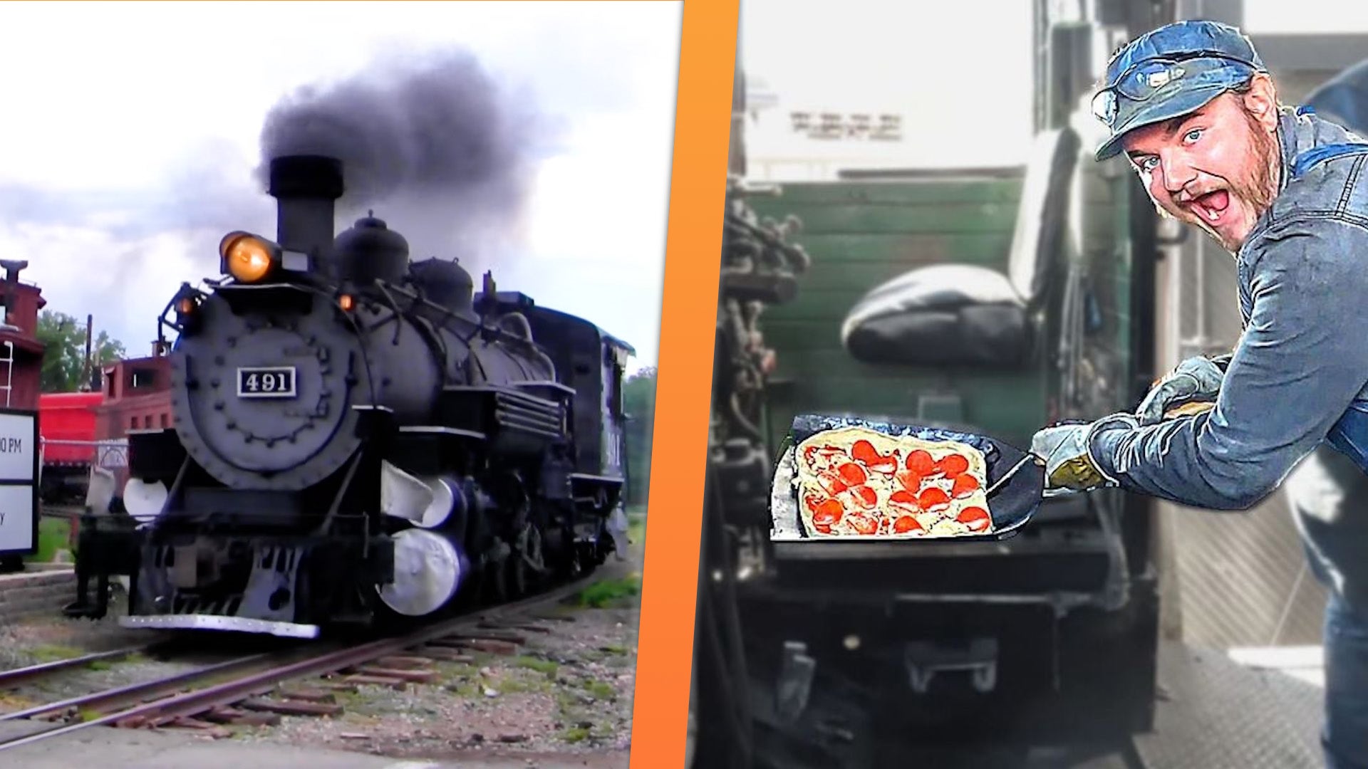 Baking Pizza in a 1928 Steam Locomotive Works Better Than You’d Expect