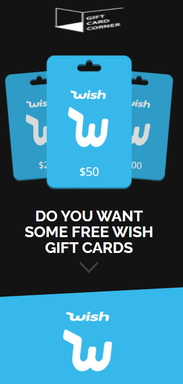 wish gift card generator